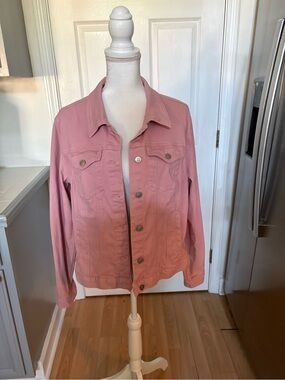 Time and Tru Dusty Pink Denim Jacket